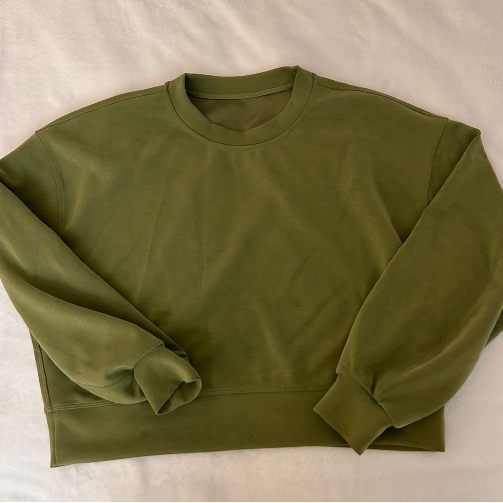 Green Lululemon Softstreme CrewNeck